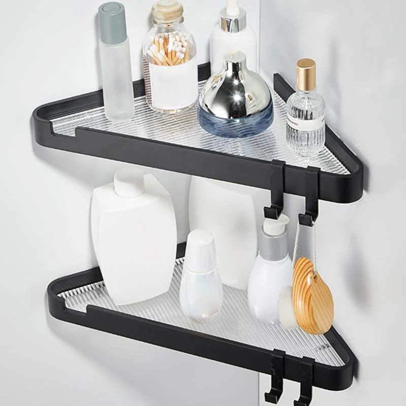 Modern Gold/Black 3 Piece Bathroom Accessory Set, Bath Shelf -Bathlova