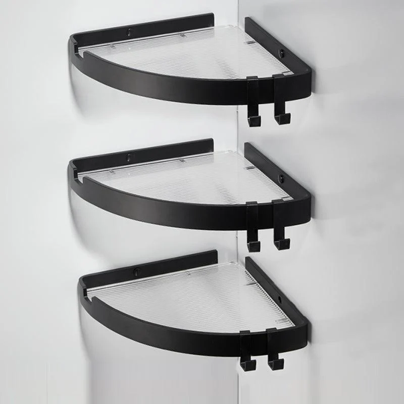 Modern Gold/Black 3 Piece Bathroom Accessory Set, Bath Shelf -Bathlova