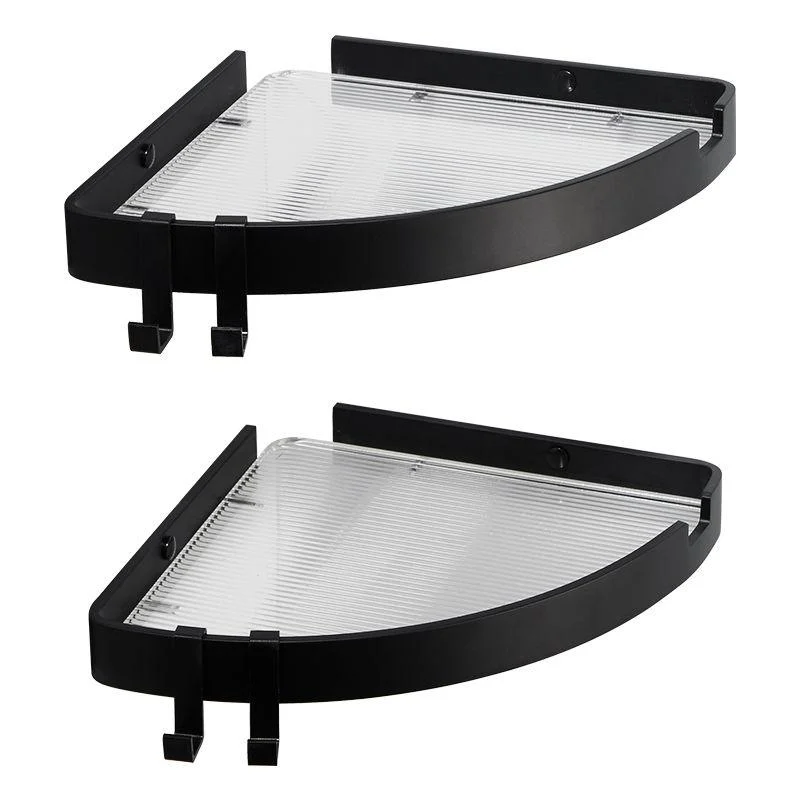 Modern Gold/Black 3 Piece Bathroom Accessory Set, Bath Shelf -Bathlova