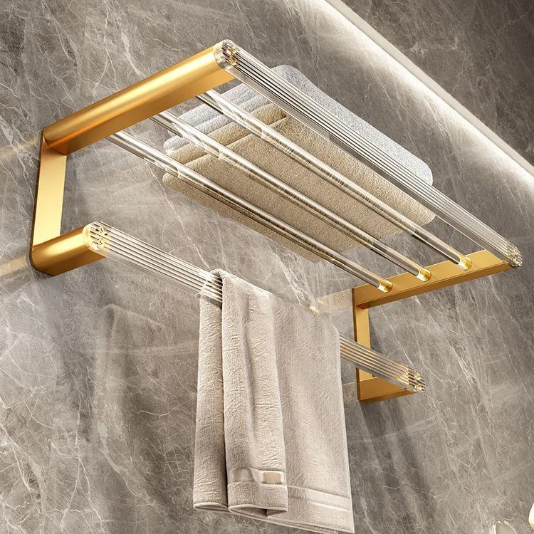 Modern Golden Bathroom Accessory As Individual Or As a Set with Bath Shelf -Bathlova