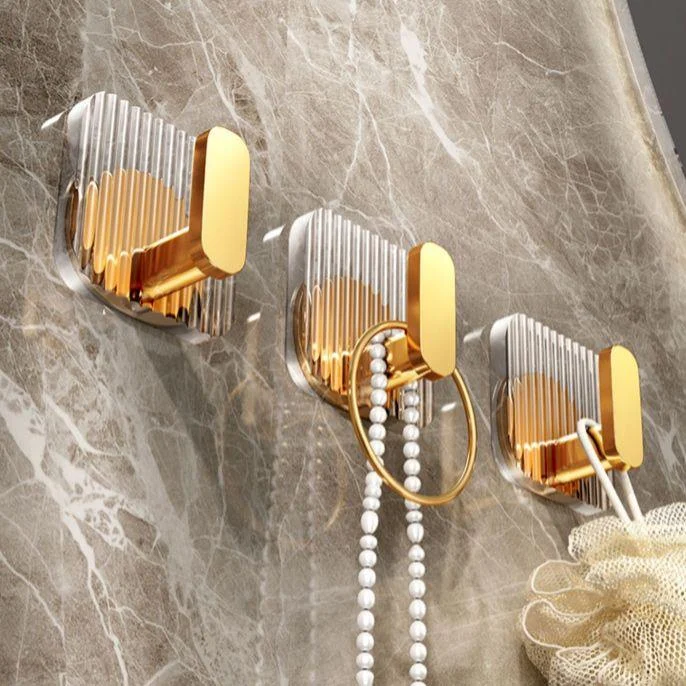 Modern Golden Bathroom Accessory As Individual Or As a Set with Bath Shelf -Bathlova