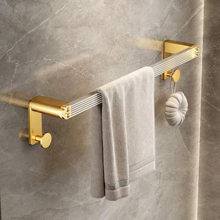 Modern Golden Bathroom Accessory As Individual Or As a Set with Bath Shelf -Bathlova