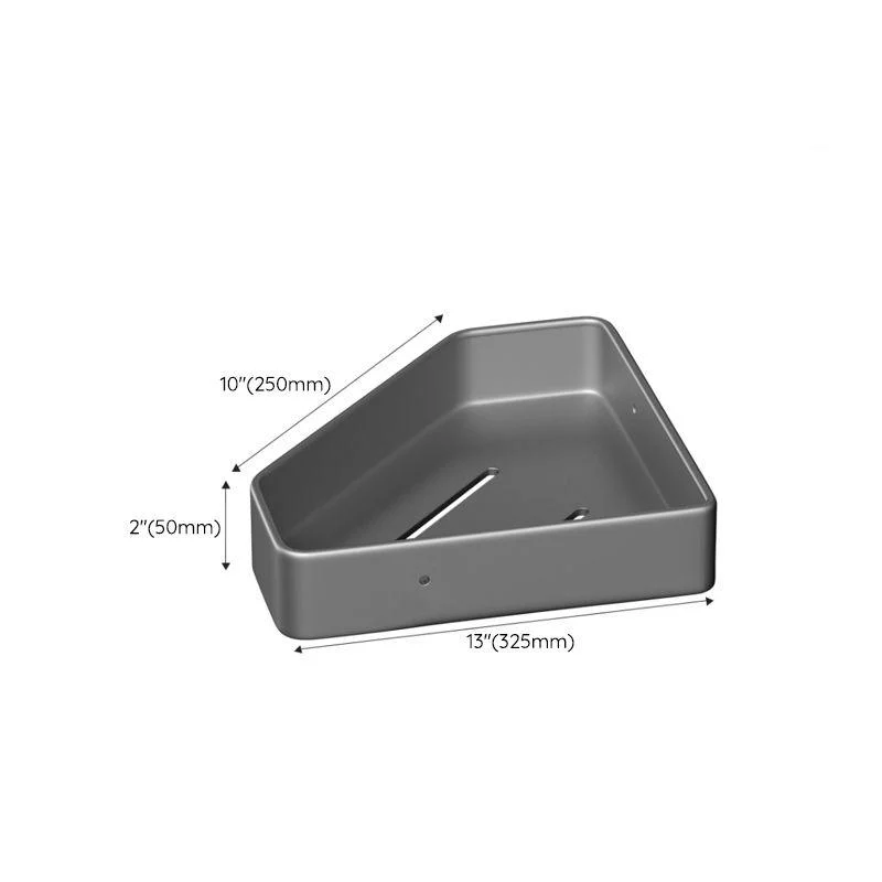 Modern Gray Aluminum Bath Hardware Set Bathroom Accessory Kit -Bathlova