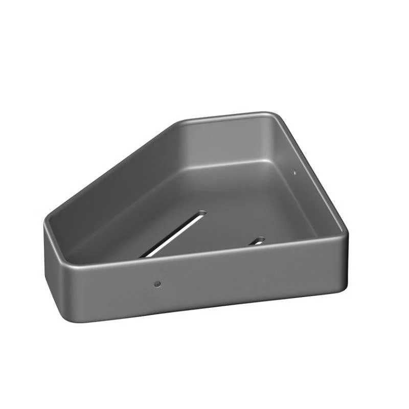 Modern Gray Aluminum Bath Hardware Set Bathroom Accessory Kit -Bathlova