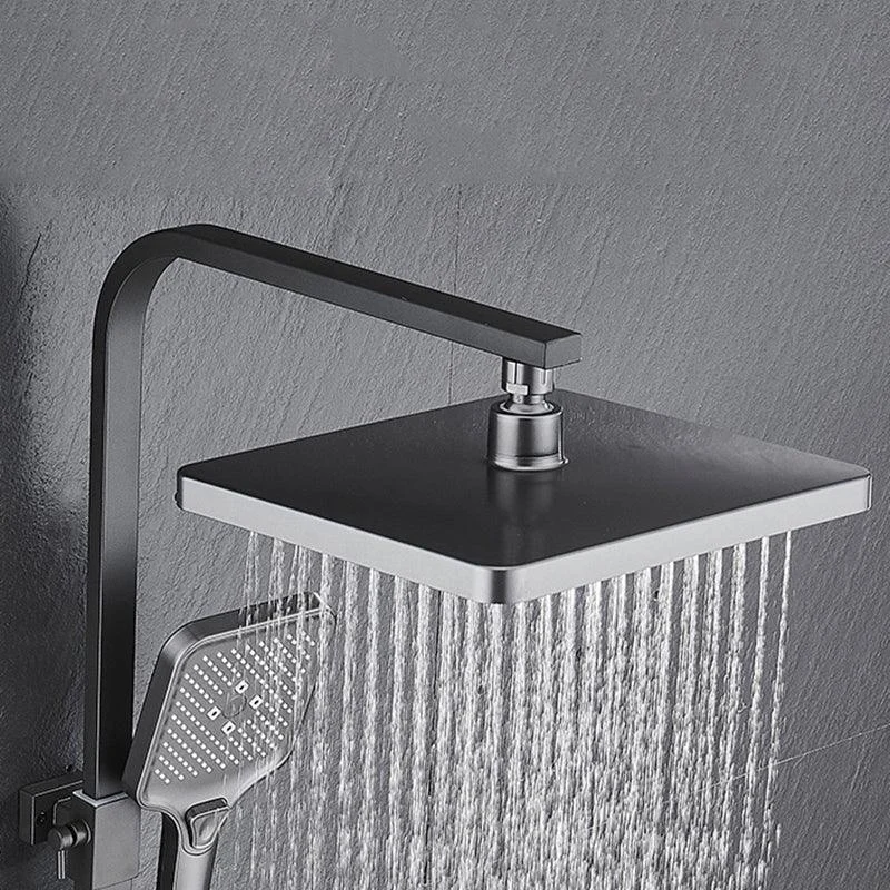 Modern Gray Shower Set 2 Shower Heads Shower System for Bathroom -Bathlova