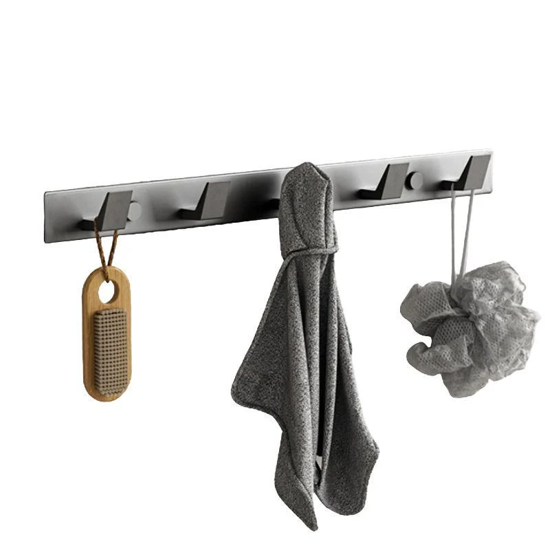 Modern Grey Bathroom Accessory Kit Paper Holder Bath Shelf Bath Hardware Set -Bathlova