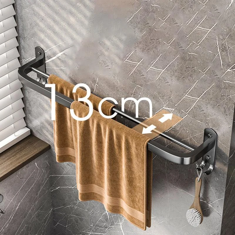 Modern Grey Bathroom Accessory Set Bath Shelf Bath Hardware Set -Bathlova