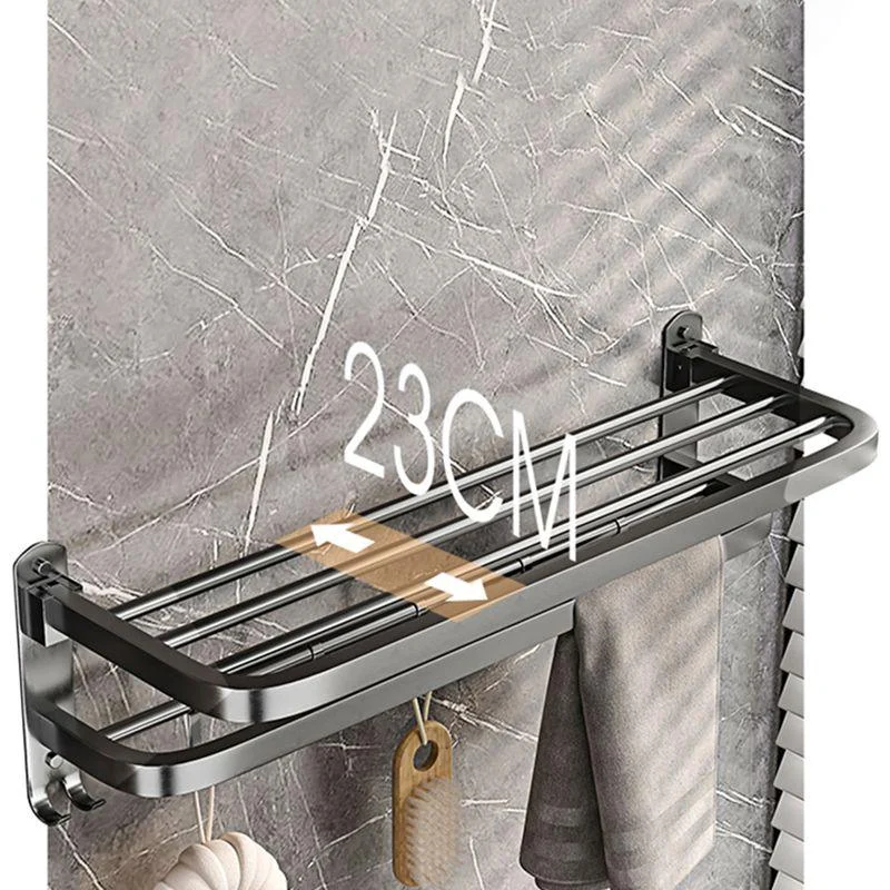 Modern Grey Bathroom Accessory Set Bath Shelf Bath Hardware Set -Bathlova