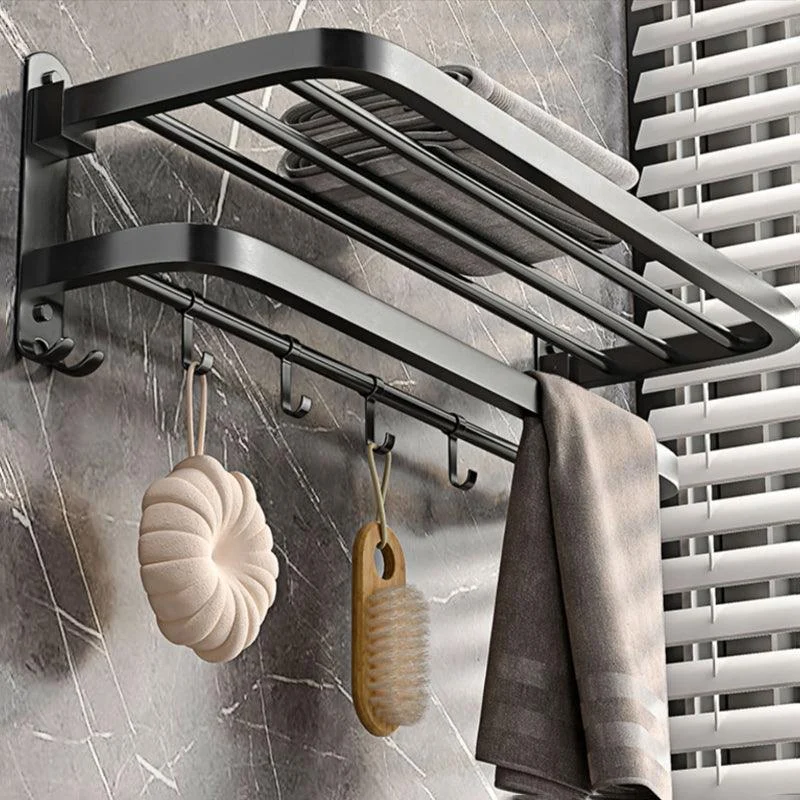 Modern Grey Bathroom Accessory Set Bath Shelf Bath Hardware Set -Bathlova