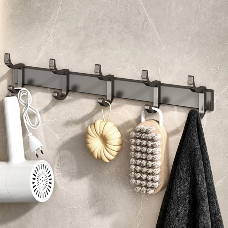 Modern Grey Bathroom Set Paper Holder Bath Shelf Bathroom Hardware Set -Bathlova