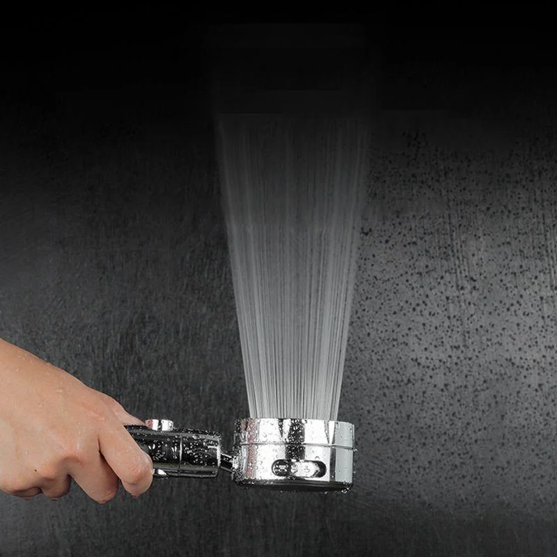 Modern Handheld Shower Head 3 Sprays Round Metal Shower Heads -Bathlova