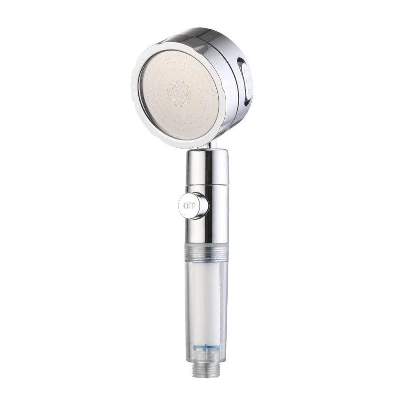 Modern Handheld Shower Head 3 Sprays Round Metal Shower Heads -Bathlova