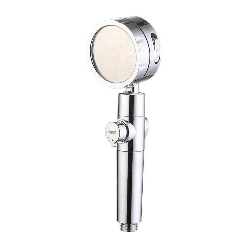 Modern Handheld Shower Head 3 Sprays Round Metal Shower Heads -Bathlova