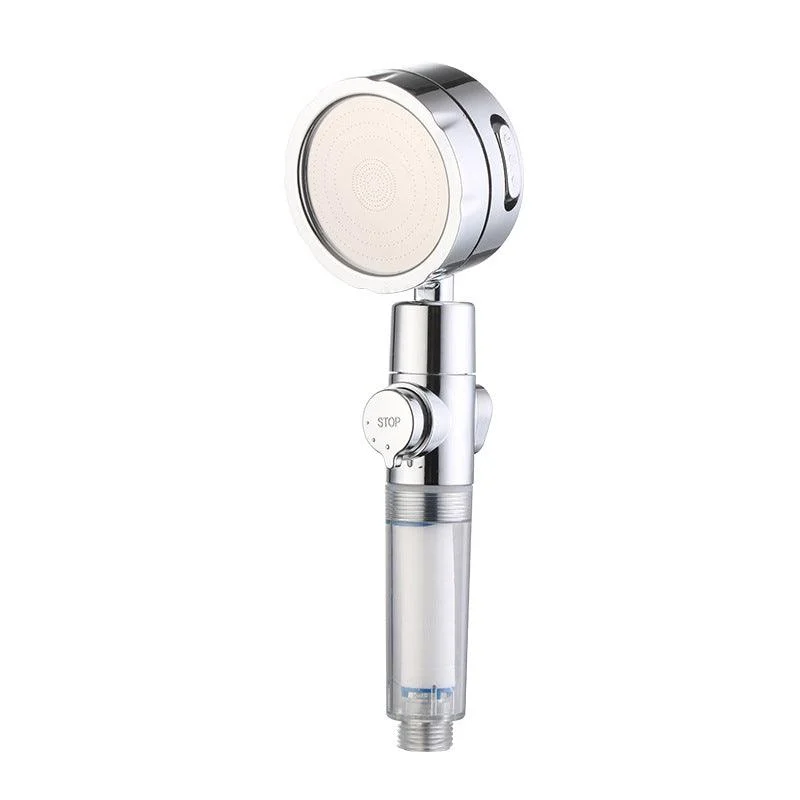 Modern Handheld Shower Head 3 Sprays Round Metal Shower Heads -Bathlova