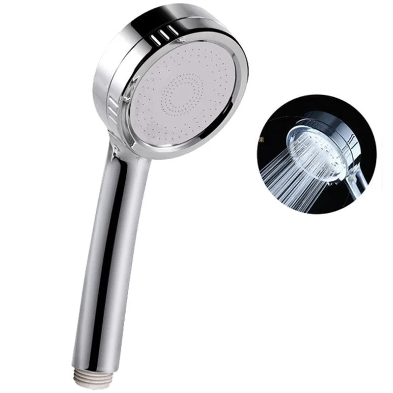 Modern Handheld Shower Head 5-Spray Patterns Chrome Round Wall-Mount Shower Head -Bathlova