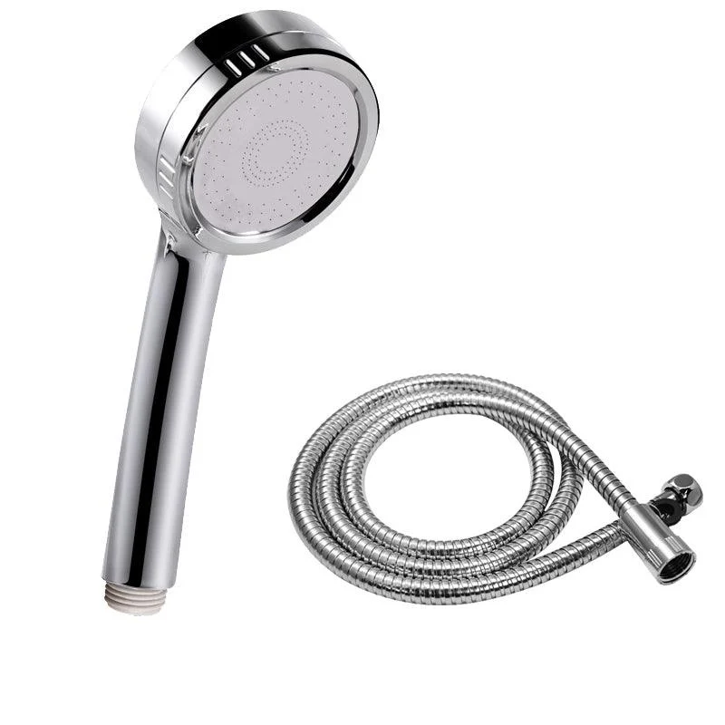 Modern Handheld Shower Head 5-Spray Patterns Chrome Round Wall-Mount Shower Head -Bathlova