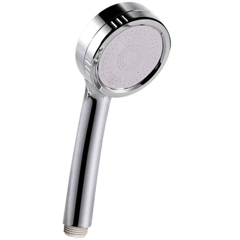 Modern Handheld Shower Head 5-Spray Patterns Chrome Round Wall-Mount Shower Head -Bathlova