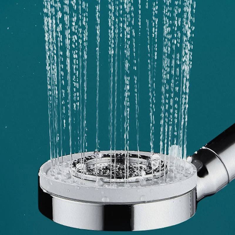 Modern Handheld Shower Head Adjustable Spray Pattern Shower Head in Stainless Steel -Bathlova