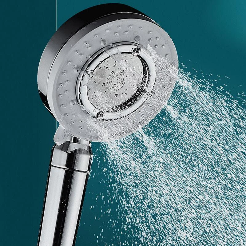 Modern Handheld Shower Head Adjustable Spray Pattern Shower Head in Stainless Steel -Bathlova