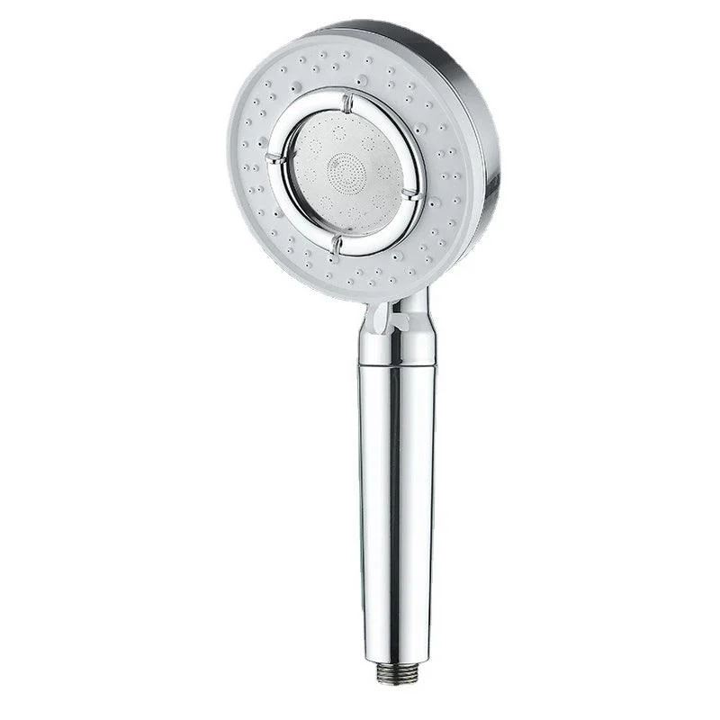 Modern Handheld Shower Head Adjustable Spray Pattern Shower Head in Stainless Steel -Bathlova