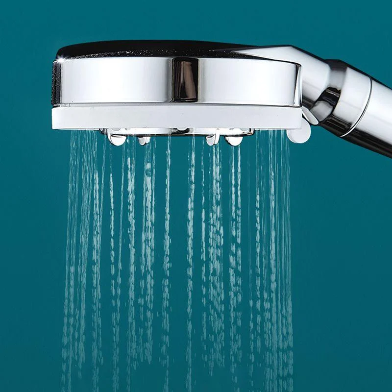 Modern Handheld Shower Head Adjustable Spray Pattern Shower Head in Stainless Steel -Bathlova