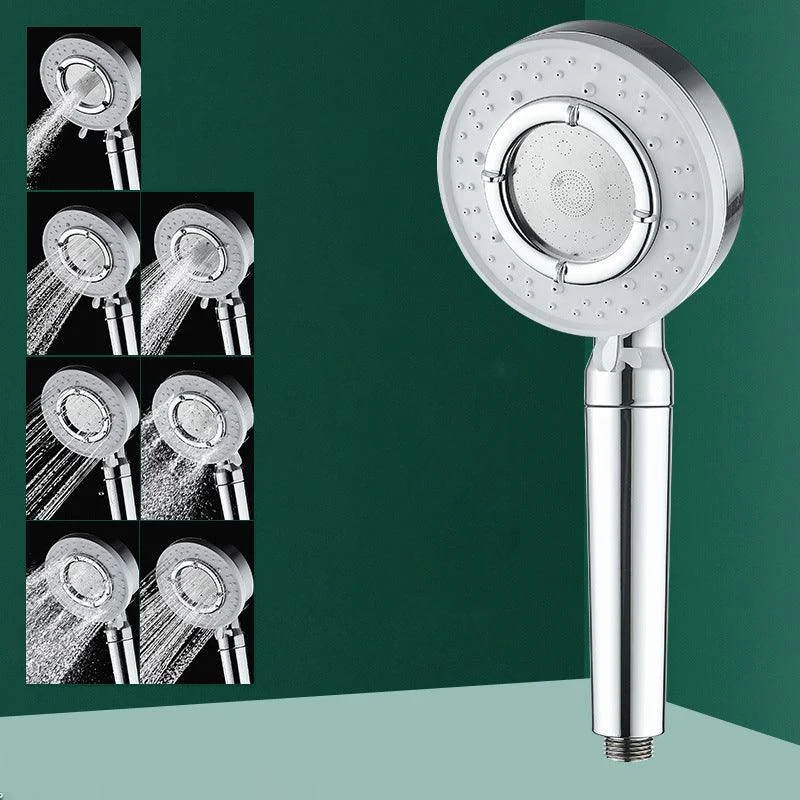 Modern Handheld Shower Head Adjustable Spray Pattern Shower Head in Stainless Steel -Bathlova