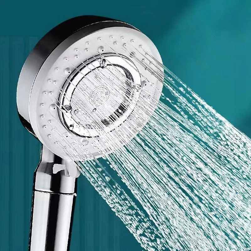 Modern Handheld Shower Head Adjustable Spray Pattern Shower Head in Stainless Steel -Bathlova