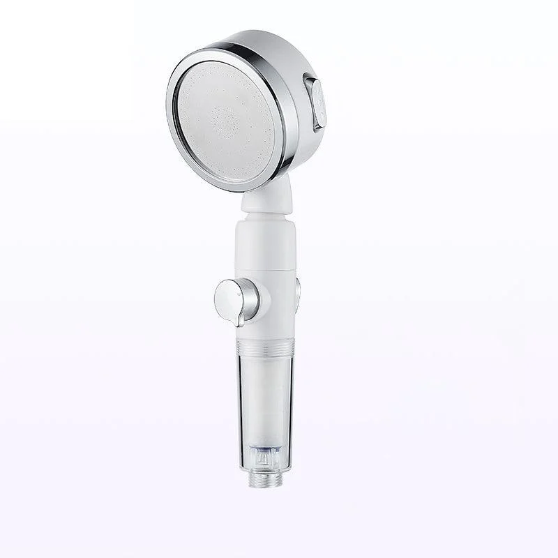 Modern Handheld Shower Head Sliver Round Standard Shower Heads -Bathlova