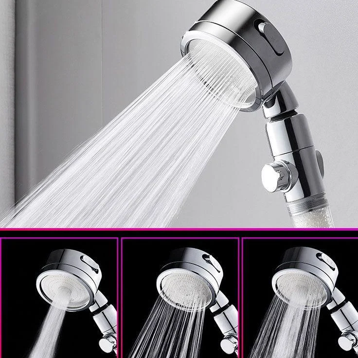 Modern Handheld Supercharged Shower Head Round 3 Setting Spray Head -Bathlova