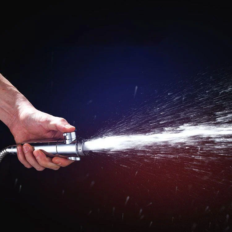 Modern Handheld Supercharged Shower Head Round 3 Setting Spray Head -Bathlova