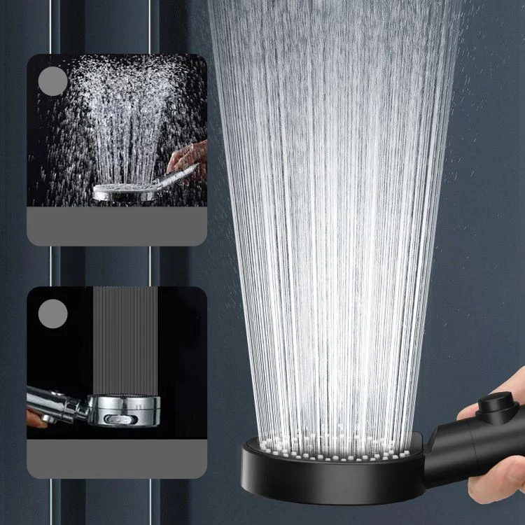 Modern Handheld Supercharged Shower Head Round Turbo Spray Head -Bathlova