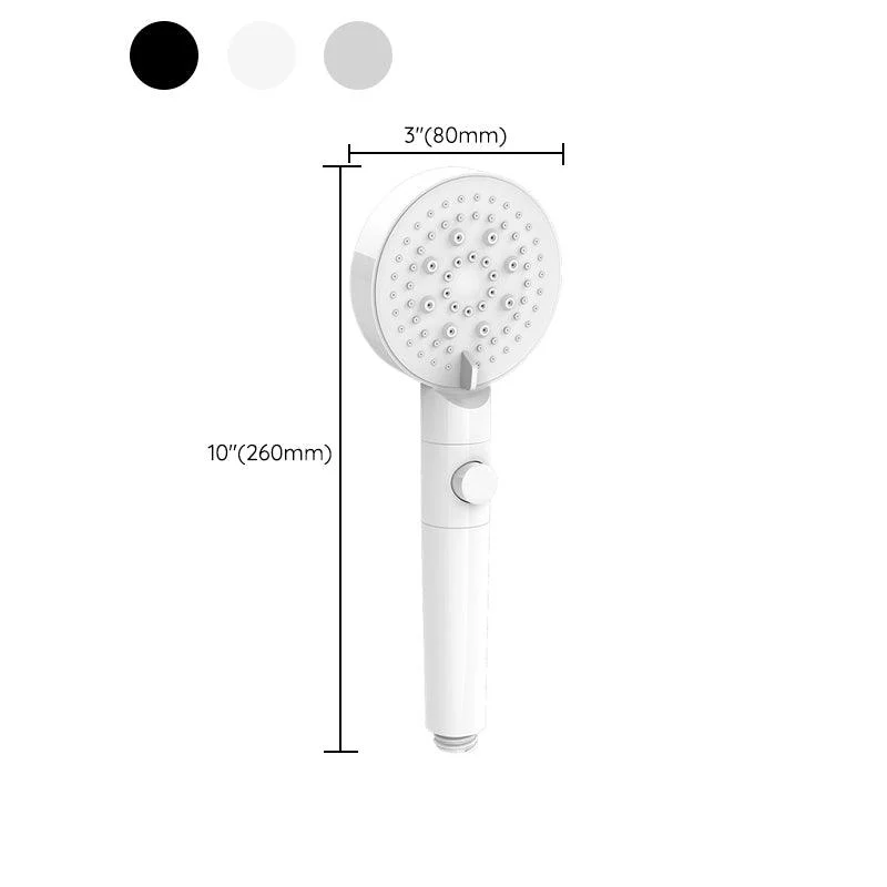 Modern Handheld Supercharged Shower Head Round Turbo Spray Head -Bathlova