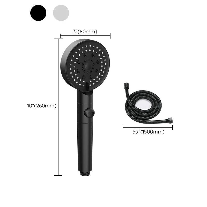 Modern Handheld Supercharged Shower Head Round Turbo Spray Head -Bathlova