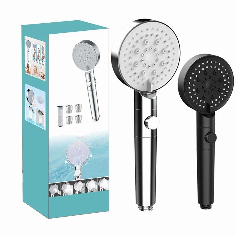 Modern Handheld Supercharged Shower Head Round Turbo Spray Head -Bathlova