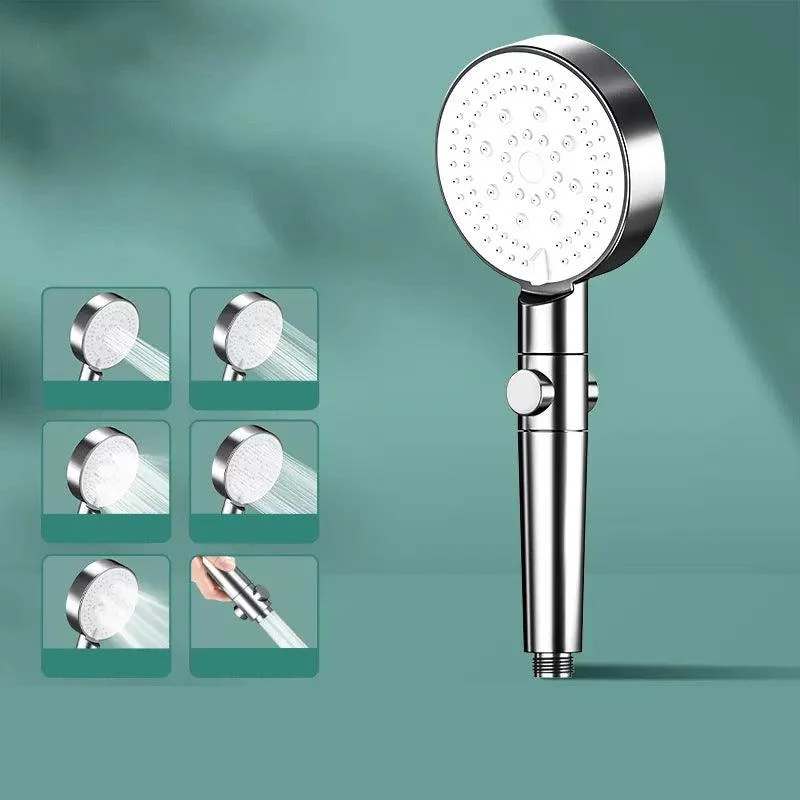 Modern Handheld Supercharged Shower Head Round Turbo Spray Head -Bathlova