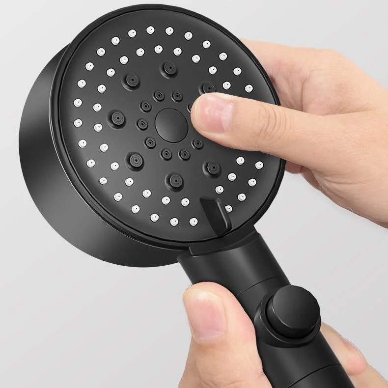 Modern Handheld Supercharged Shower Head Round Turbo Spray Head -Bathlova