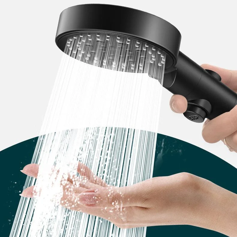 Modern Handheld Supercharged Shower Head Round Turbo Spray Head -Bathlova