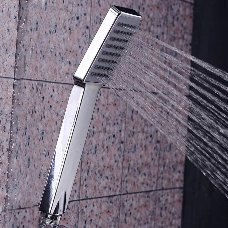 Modern Handheld Supercharged Shower Head Square Turbo Spray Head -Bathlova