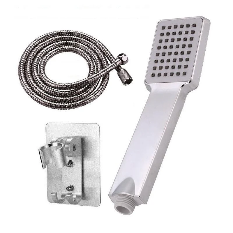 Modern Handheld Supercharged Shower Head Square Turbo Spray Head -Bathlova