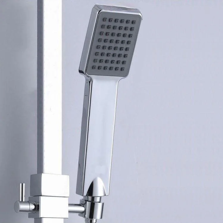 Modern Handheld Supercharged Shower Head Square Turbo Spray Head -Bathlova