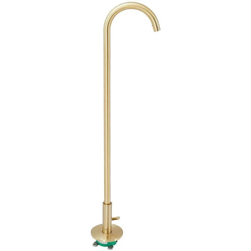 Modern High Arc Bathroom Tap Floor Mounted Bath Tap Trim -Bathlova