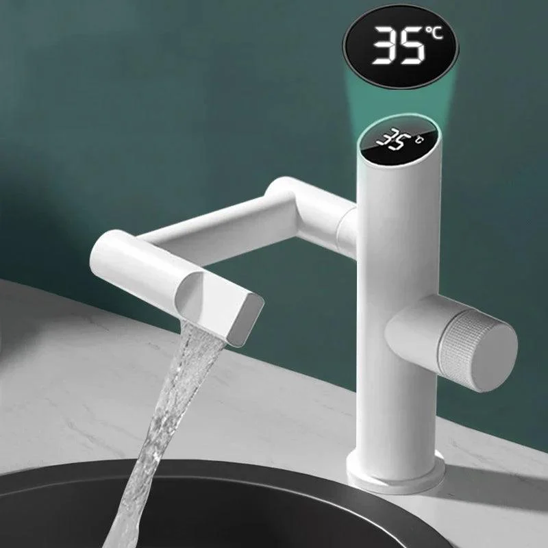 Modern Intelligent Digital Display Waterfall Taps Sink Tap Basin Tap -Bathlova