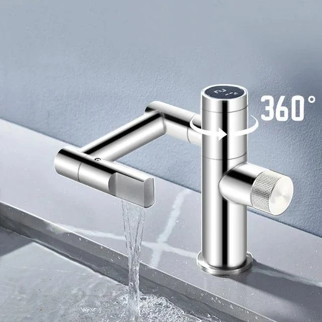 Modern Intelligent Digital Display Waterfall Taps Sink Tap Basin Tap -Bathlova