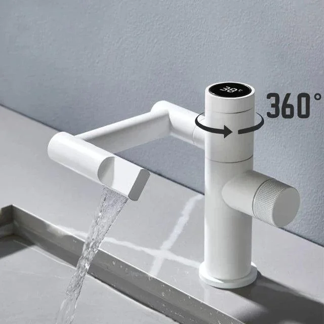 Modern Intelligent Digital Display Waterfall Taps Sink Tap Basin Tap -Bathlova