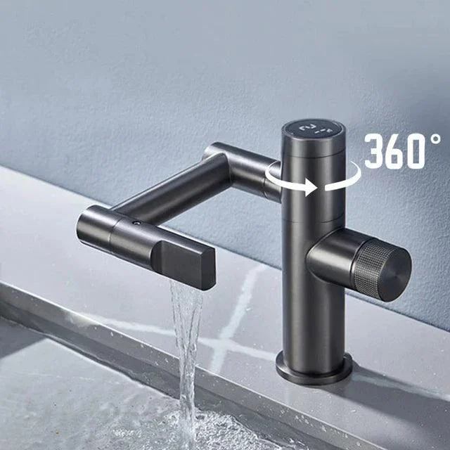 Modern Intelligent Digital Display Waterfall Taps Sink Tap Basin Tap -Bathlova