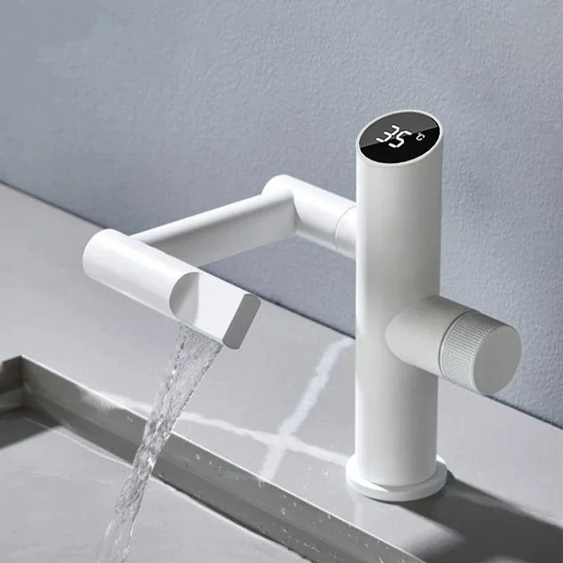 Modern Intelligent Digital Display Waterfall Taps Sink Tap Basin Tap -Bathlova