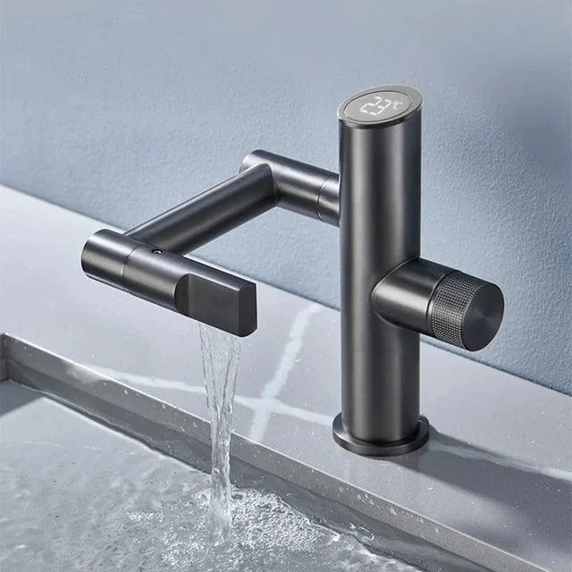 Modern Intelligent Digital Display Waterfall Taps Sink Tap Basin Tap -Bathlova