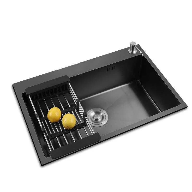 Modern Kitchen Bar Sink Stainless Steel with Basket Strainer and Tap Kitchen Sink -Bathlova