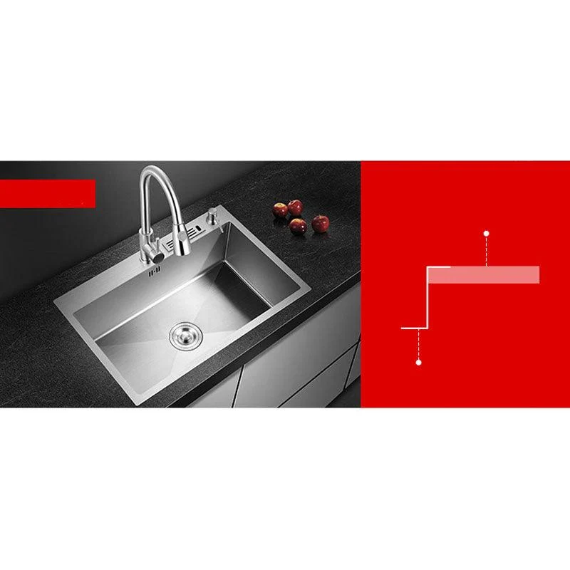 Modern Kitchen Sink Stainless Steel with Accessories and Tap Kitchen Bar Sink -Bathlova