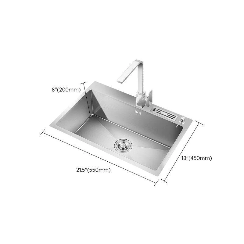 Modern Kitchen Sink Stainless Steel with Accessories and Tap Kitchen Bar Sink -Bathlova